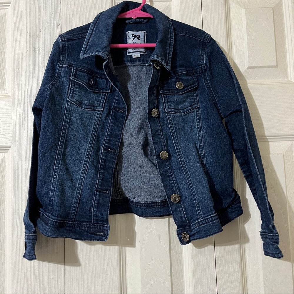 Gymboree Girls’ denim jean jacket, size M (7-8), EUC